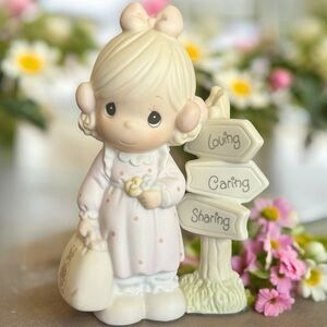 Vintage Precious Moments 1993 “Loving Caring and Sharing Along The Way” Figurine